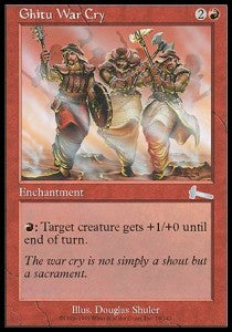 Ghitu War Cry - Urza's Legacy (Uncommon) [ULG-78]