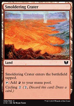 Smoldering Crater - Commander 2015 (Common) [C15-308]