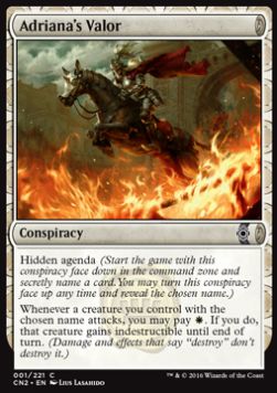 Adriana's Valor - Conspiracy: Take the Crown (Common) [CN2-1]