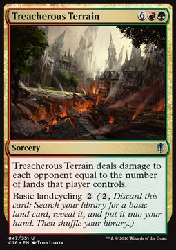 Treacherous Terrain - Commander 2016 (Uncommon) [C16-47]