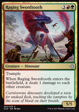 Raging Swordtooth - Ixalan (Uncommon) [XLN-226]
