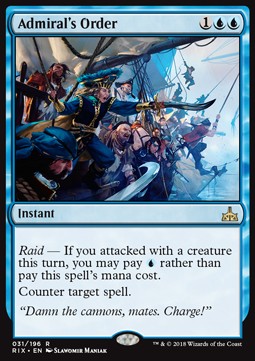 Admiral's Order - Rivals of Ixalan (Rare) [RIX-31]