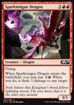 Sparktongue Dragon - Core 2019 (Common) [M19-159]