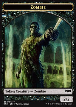 Zombie Token (Black 2/2) - Ravnica Allegiance (Token) [RNA-T03]