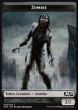 Zombie Token (Black 2/2) - Core 2020 (Token) [M20-T06]