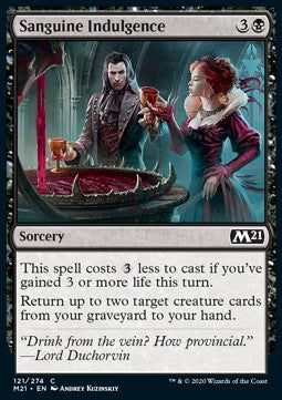 Sanguine Indulgence - Core 2021 (Common) [M21-121]
