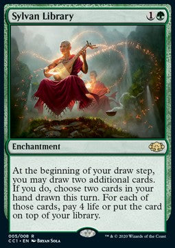 Sylvan Library - Commander Collection: Green (Rare) [CC1-5]