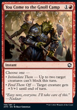 You Come to the Gnoll Camp - Adventures in the Forgotten Realms (Common) [AFR-168]