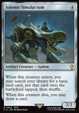Solemn Simulacrum - Commander: Magic: The Gathering - FINAL FANTASY (Rare) [FIC-360]