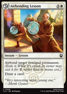 Airbending Lesson - Magic: The Gathering | Avatar: The Last Airbender (Common) [TLA-8]