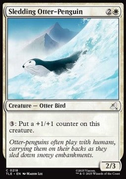 Sledding Otter-Penguin (V.1) - Magic: The Gathering | Avatar: The Last Airbender: Eternal (Common) [TLE-218]