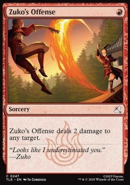 Zuko's Offense (V.1) - Magic: The Gathering | Avatar: The Last Airbender: Eternal (Common) [TLE-247]
