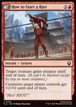 How to Start a Riot - Magic: The Gathering | Avatar: The Last Airbender (Common) [TLA-140]